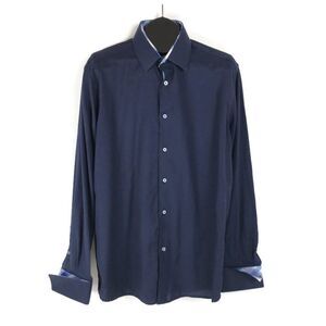 COOGI Classic Long Sleeve Button Up Shirt Men's XL / 17-34/35 Blue French Cuffs